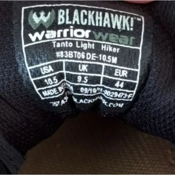 Blackhawk Warrior Wear Tanto Light Hiker Shoes Desert Tan Men's Sz 10.5 - Picture 10 of 10